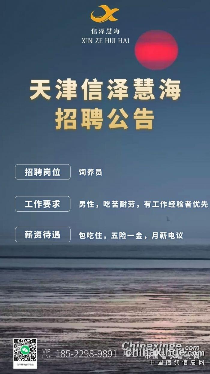 天津信泽慧海公棚招聘饲养员公告